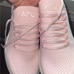 APL Women's Light Pink Knit Sneakers
